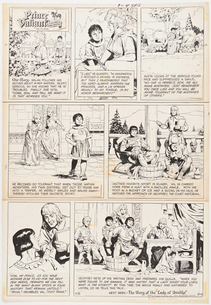 John Cullen Murphy Prince Valiant Sunday Comic Art
