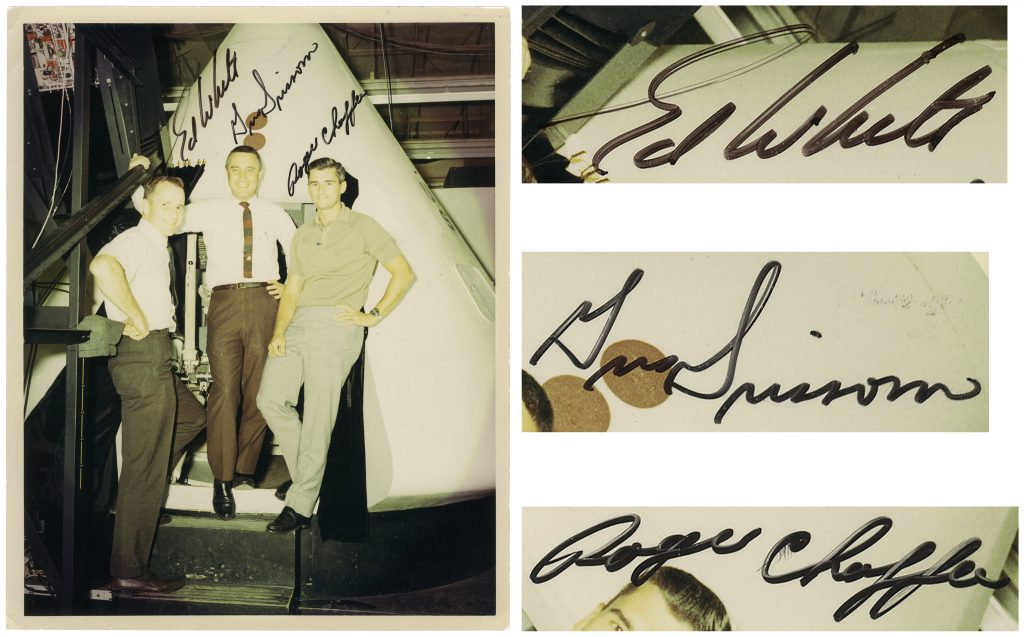  Mercury 7 individual NASA black number signed photos
