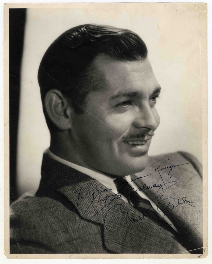  Clark Gable Signed Photo