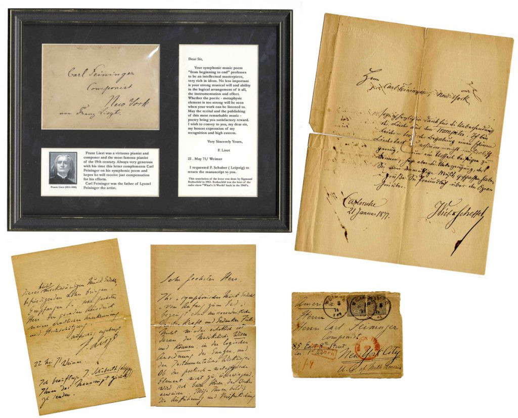 Franz Liszt signed cabinet photo