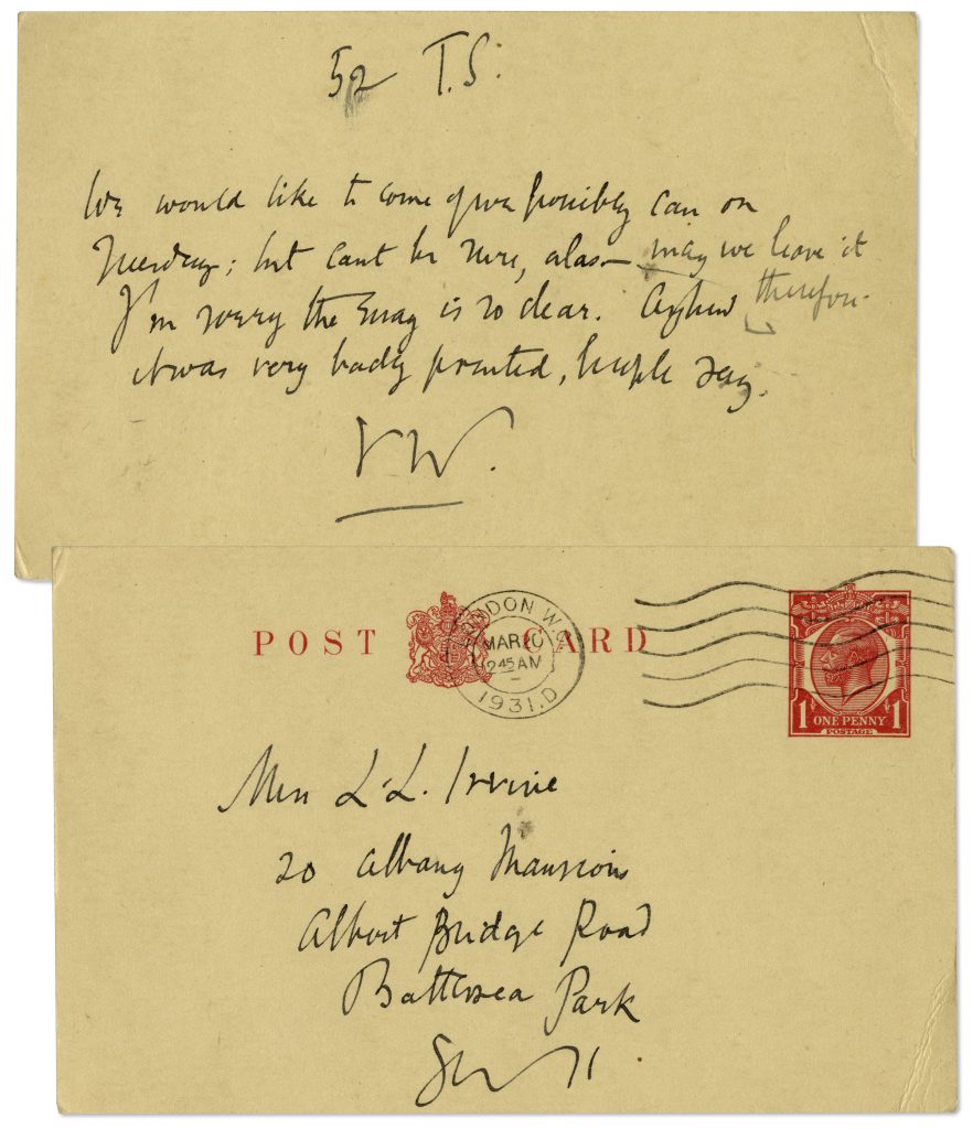 Virginia Woolf Kew Gardens 1919 of 150