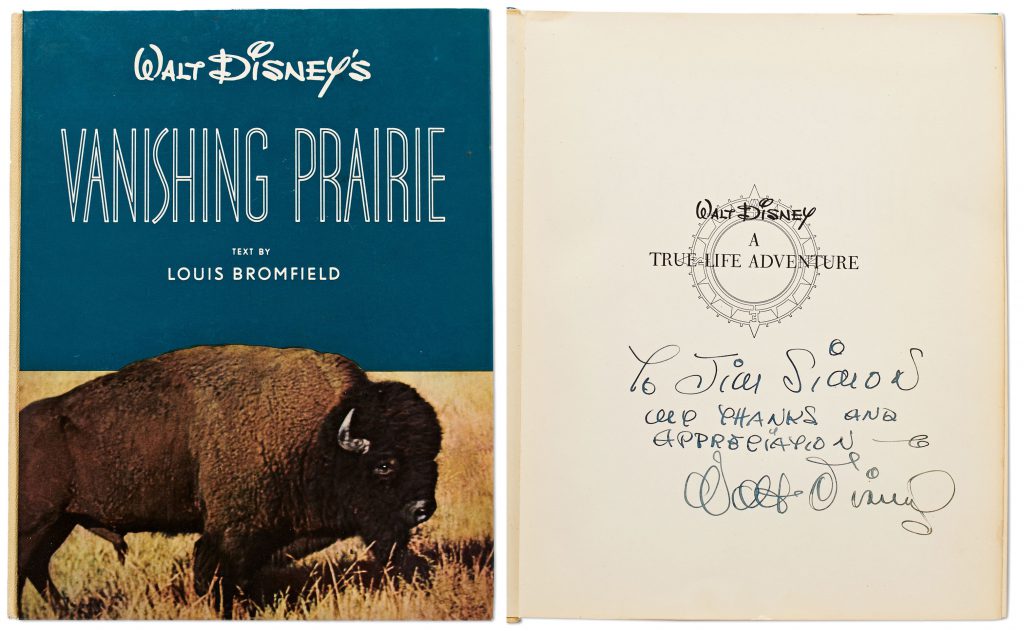 Walt Disney signed Cinderella book