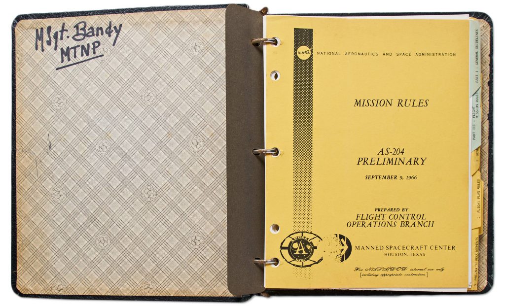 Apollo 1 NASA AS-204 Mission Rules Booklet 