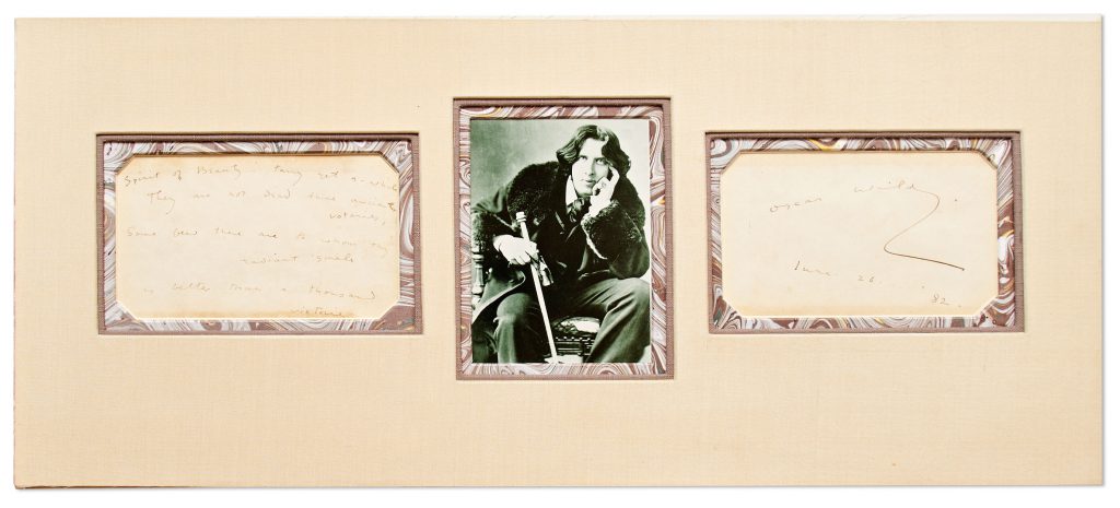 Oscar Wilde Ideal Husband signed of 100 1889
