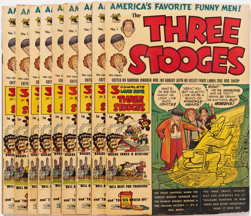 Three Stooges #1 St John 1953 comic book 