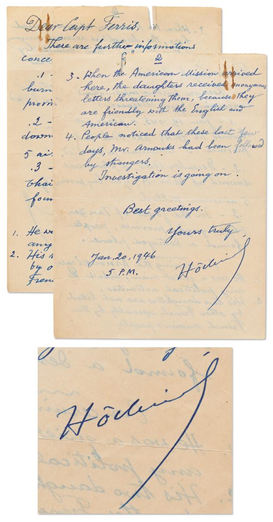 Ho Chi Minh autograph