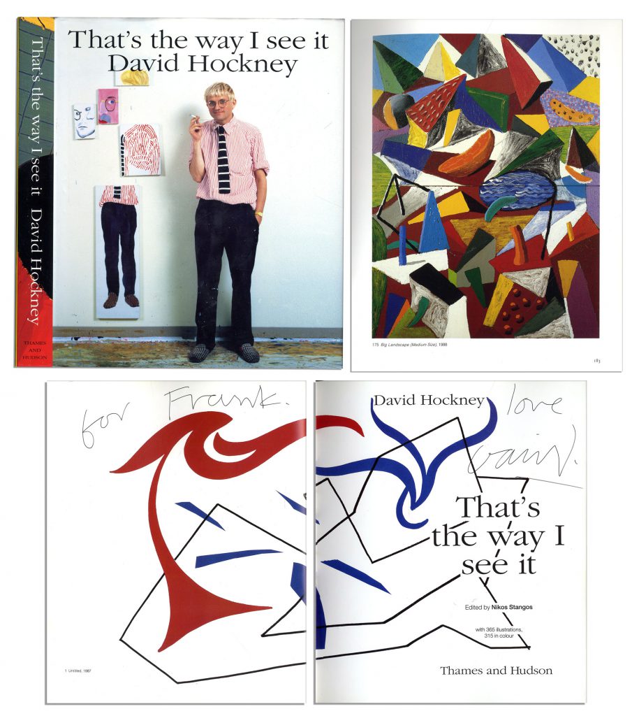 David Hockney Retrospective 1988 presentation signed