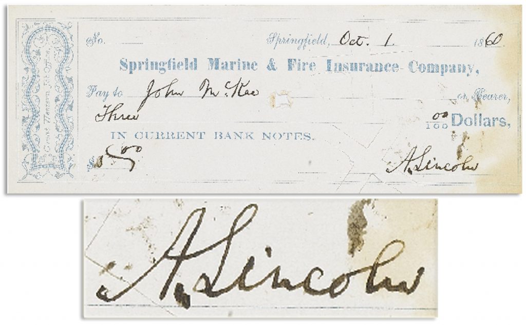 Abraham Lincoln Autograph