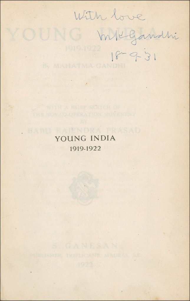 Mahatma Gandhi signature