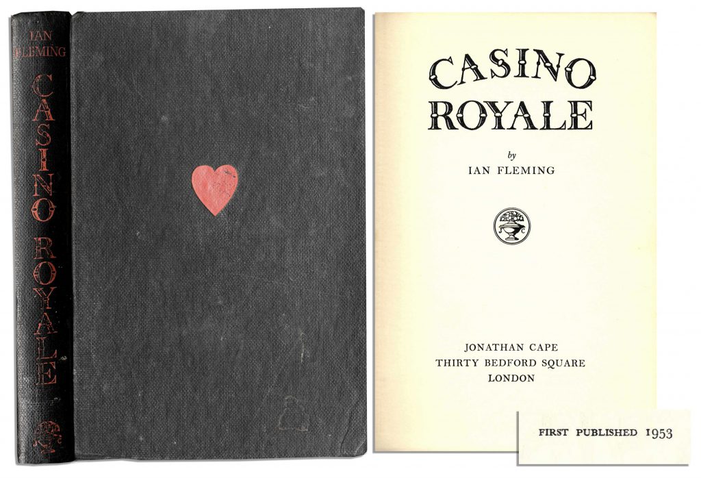 Ian Fleming First Edition First Edition, First Printing of "Casino Royale" -- the Very First James Bond Novel by Ian Fleming -- ScarceBond "was a compound of all the secret agents and commando types I met during the war"