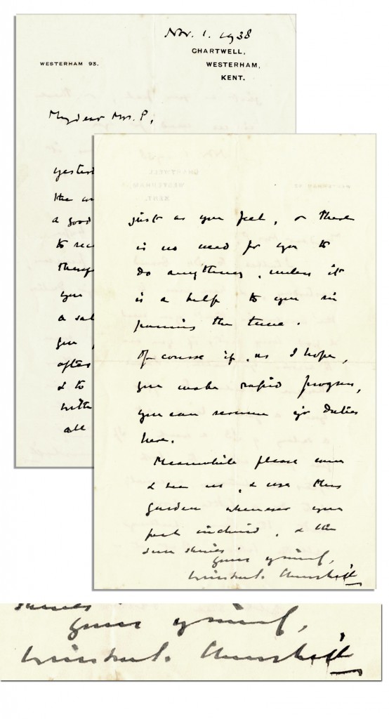 Winston and Clementine signed photo