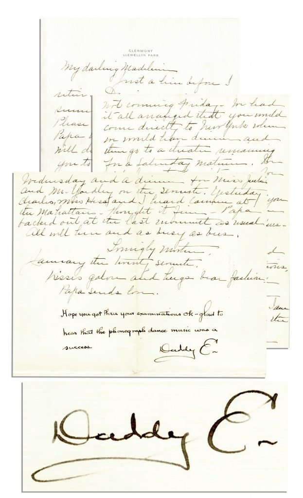 Thomas Edison autograph