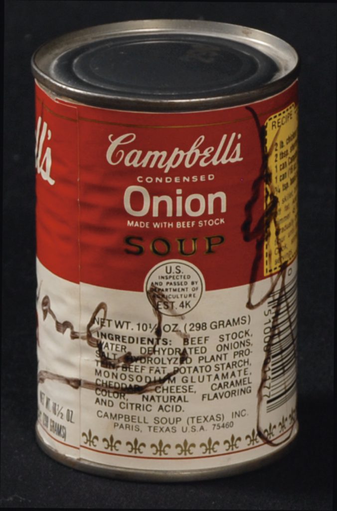 Andy Warhol Signed Campbell's Soup Can