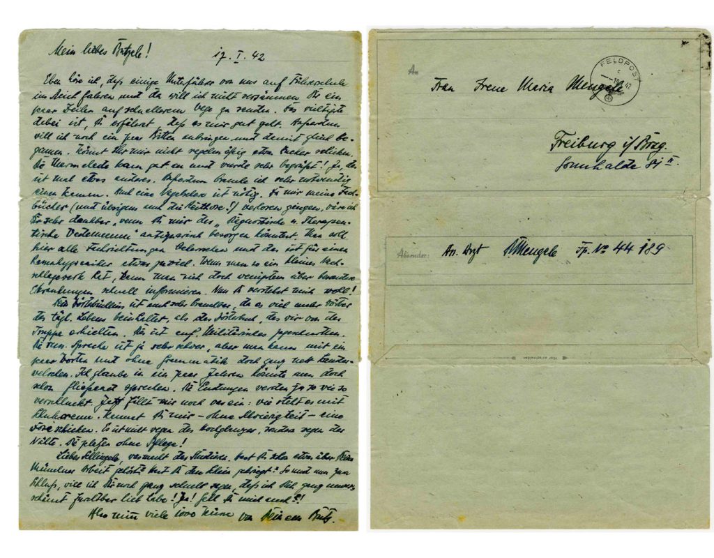 Josef Mengele autograph 