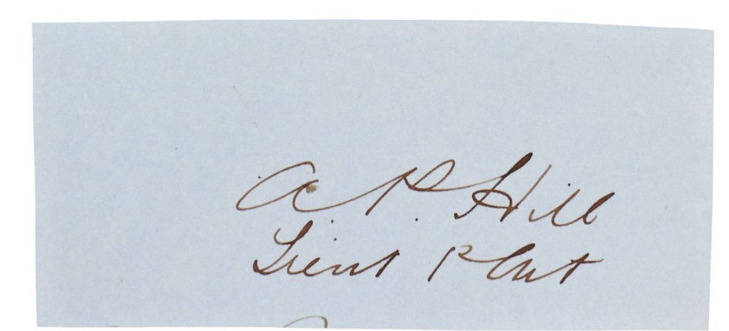 AP Hill Autograph