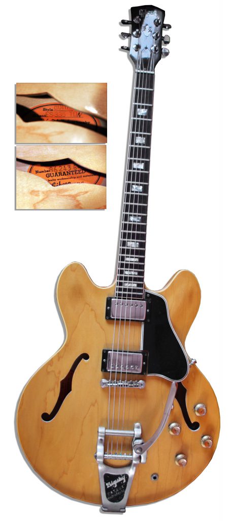 Matt Bellamy Muse stage played and used guitar