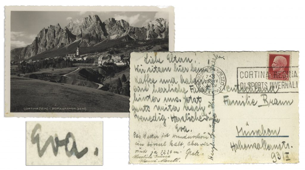 Eva Braun autograph 