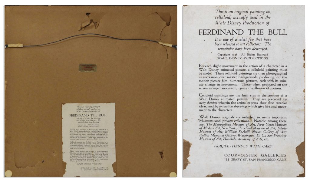 Ferdinand the Bull cel