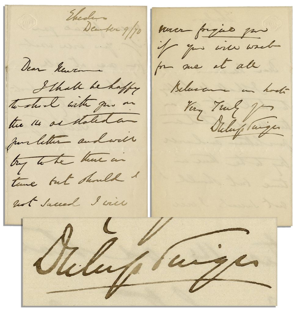 Maharaja Duleep Singh autograph