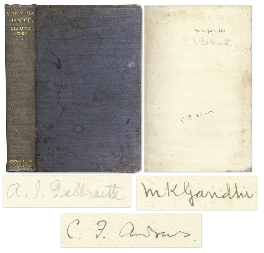 Mahatma Gandhi An Essay in Appreciation signed