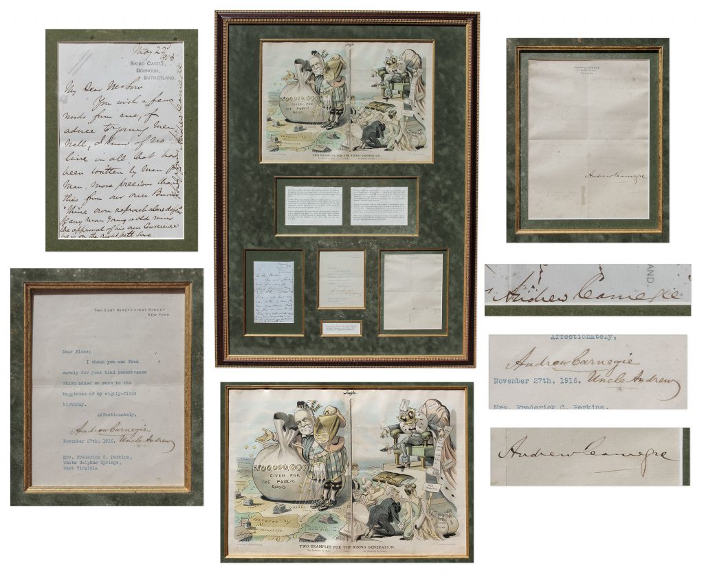 Andrew Carnegie autograph