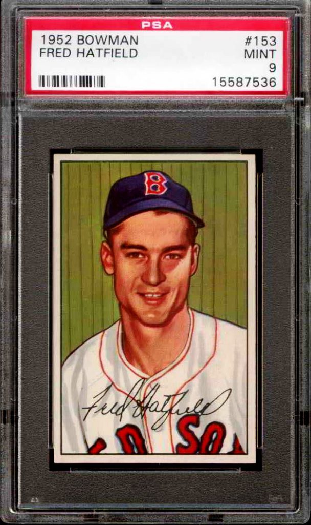 1952 Bowman Fred Hatfield #153 PSA 9
