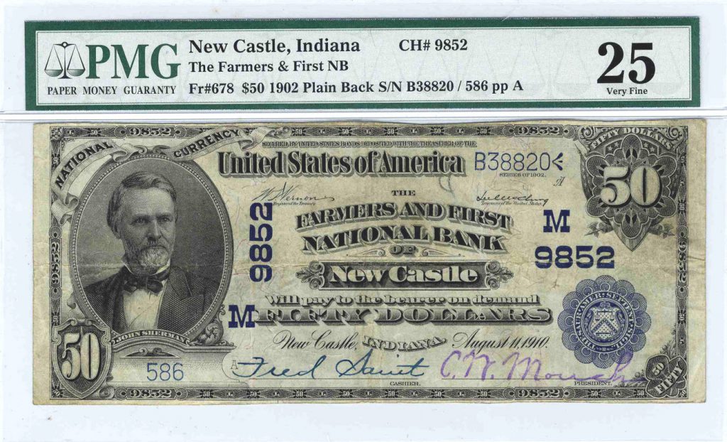 1915 $20 Note Fr 824 Note PMG VF25