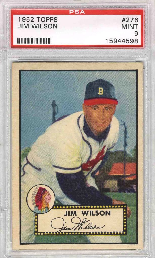 1952 Topps Jim Wilson #276 PSA 9