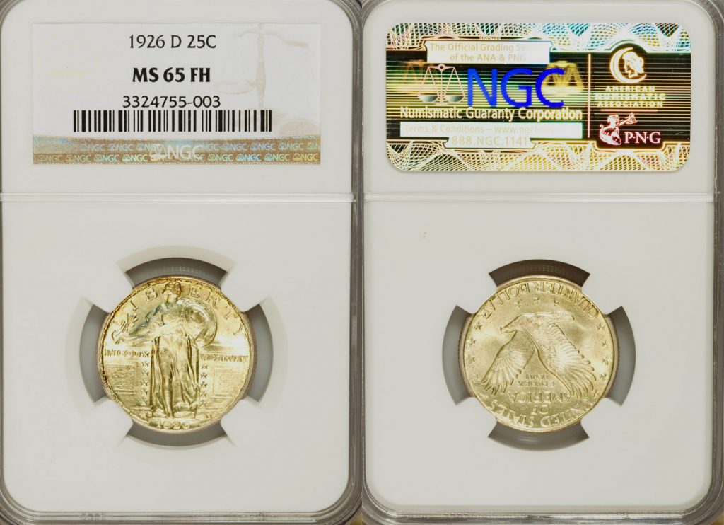 1926 D 25c NGC MS65 Full Head 