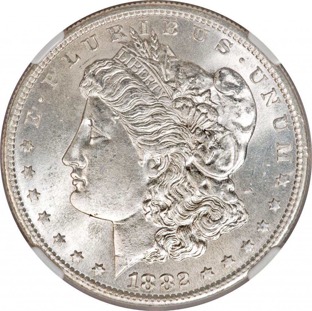 1882 S Morgan Dollar $1 NGC MS68