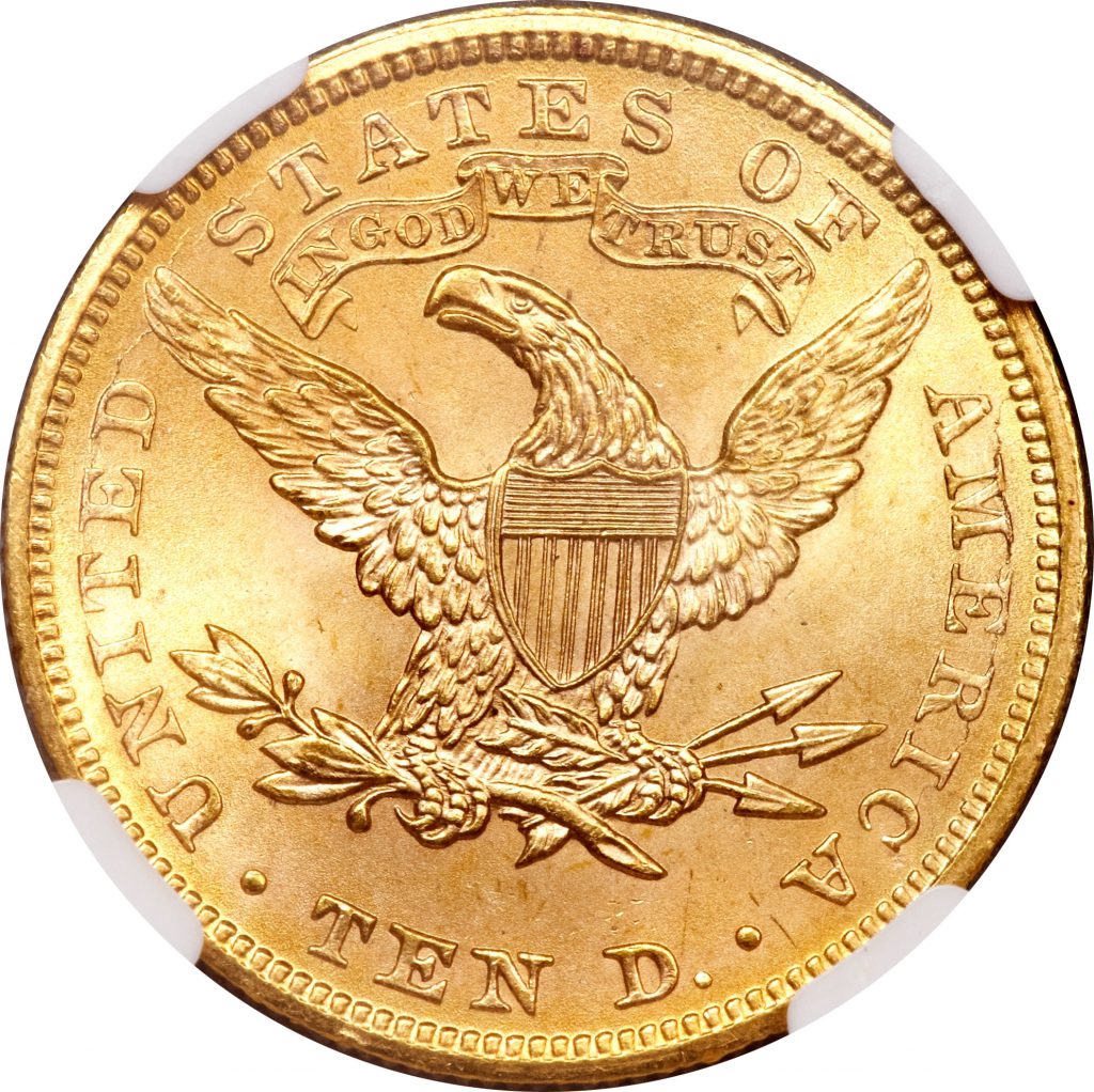 1900 $10 Gold Eagle NGC MS66