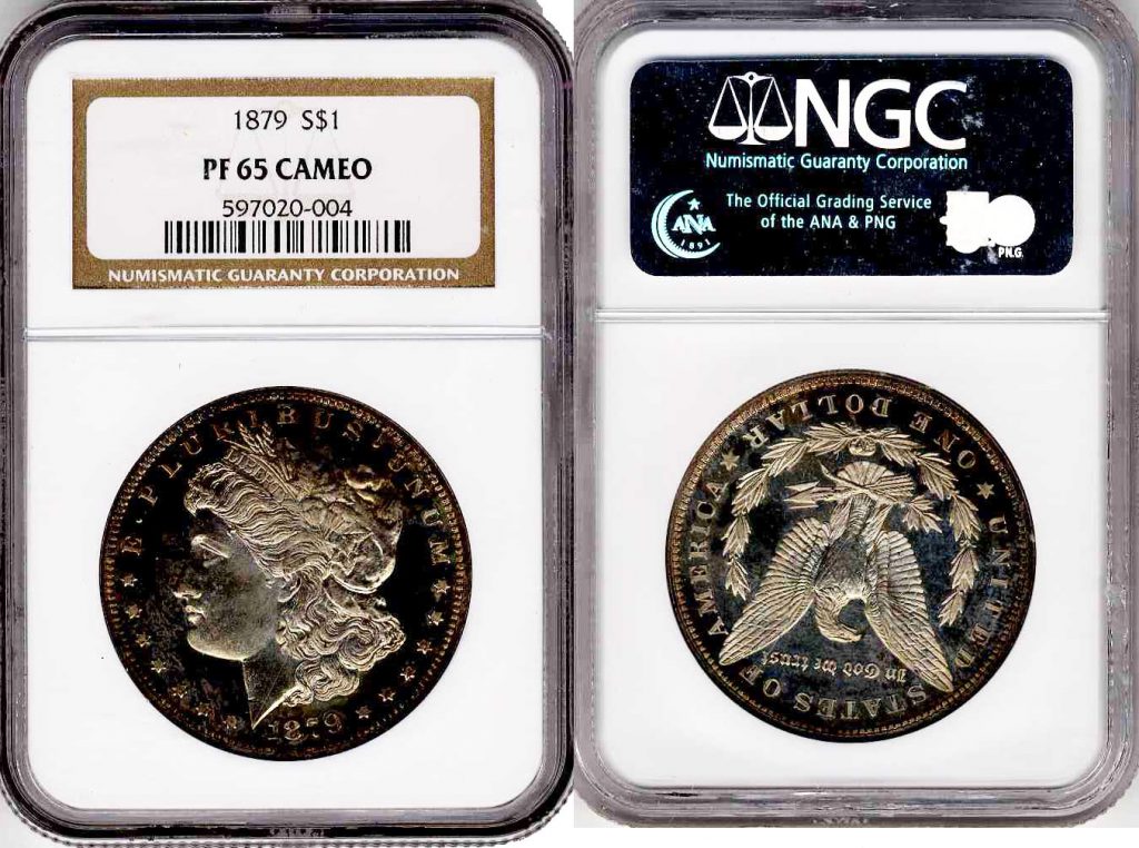 1879 Morgan Dollar $1 NGC PF 65 Cameo Proof