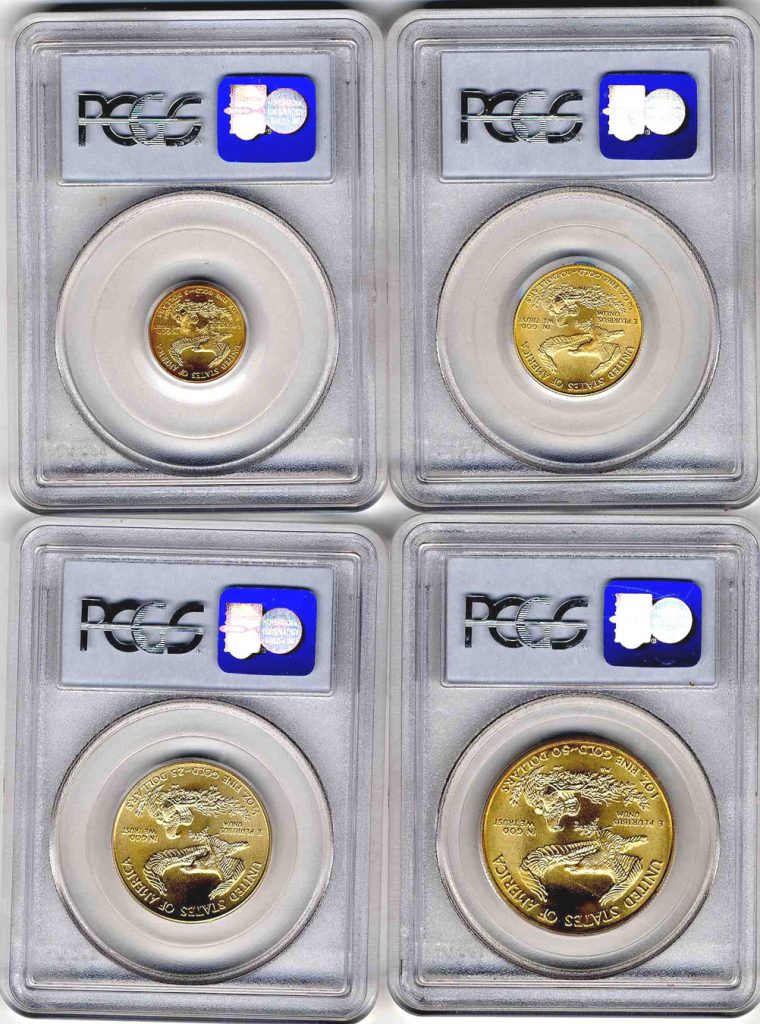 2004 Gold Eagle Coin Set PCGS MS69