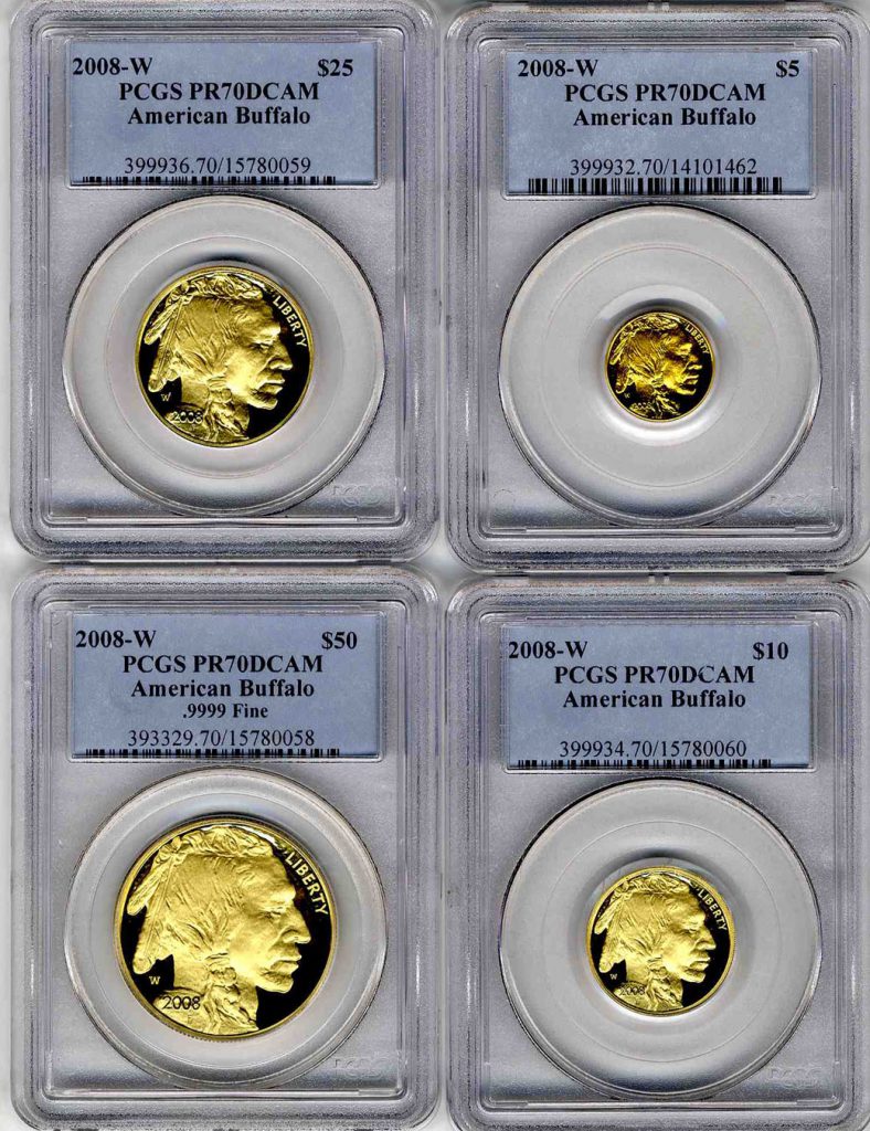 2008 W Buffalo Gold Coin Set 