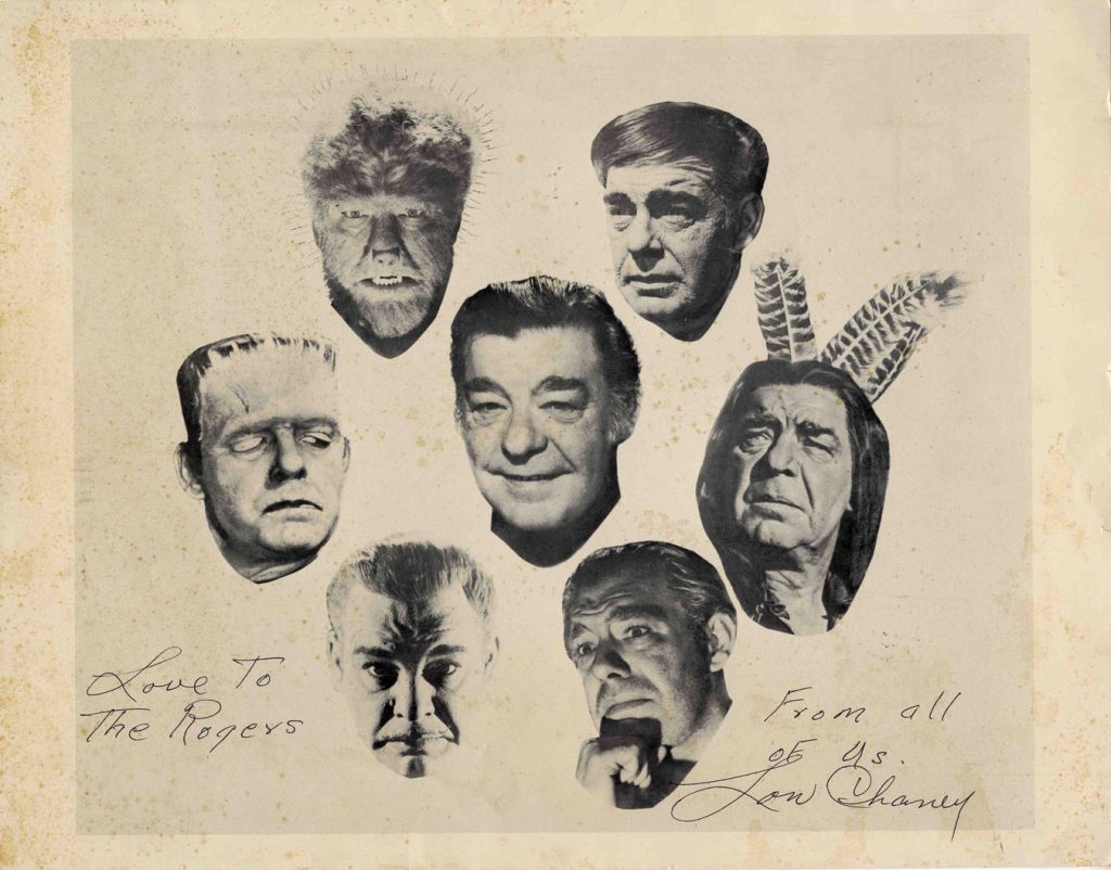 Lon Chaney autograph