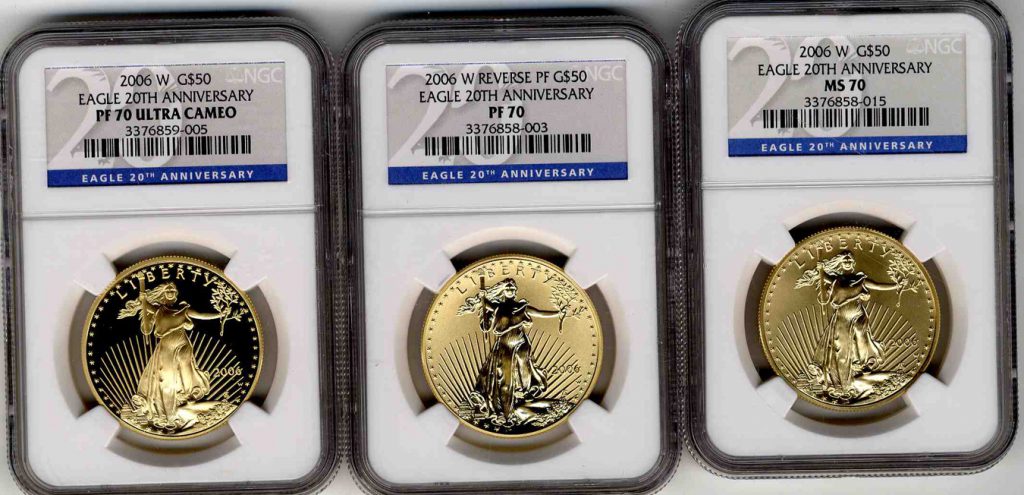 2006 W $50 Gold Eagle Set NGC PF70 Ultra Cameo MS 70