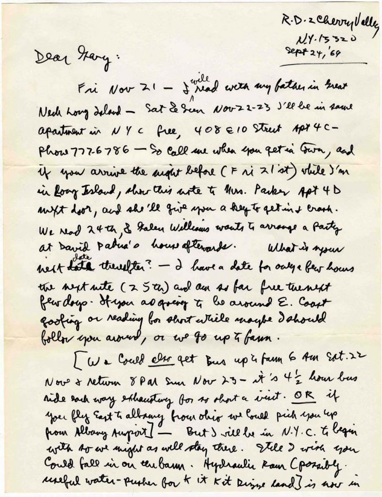 Allen Ginsberg autograph