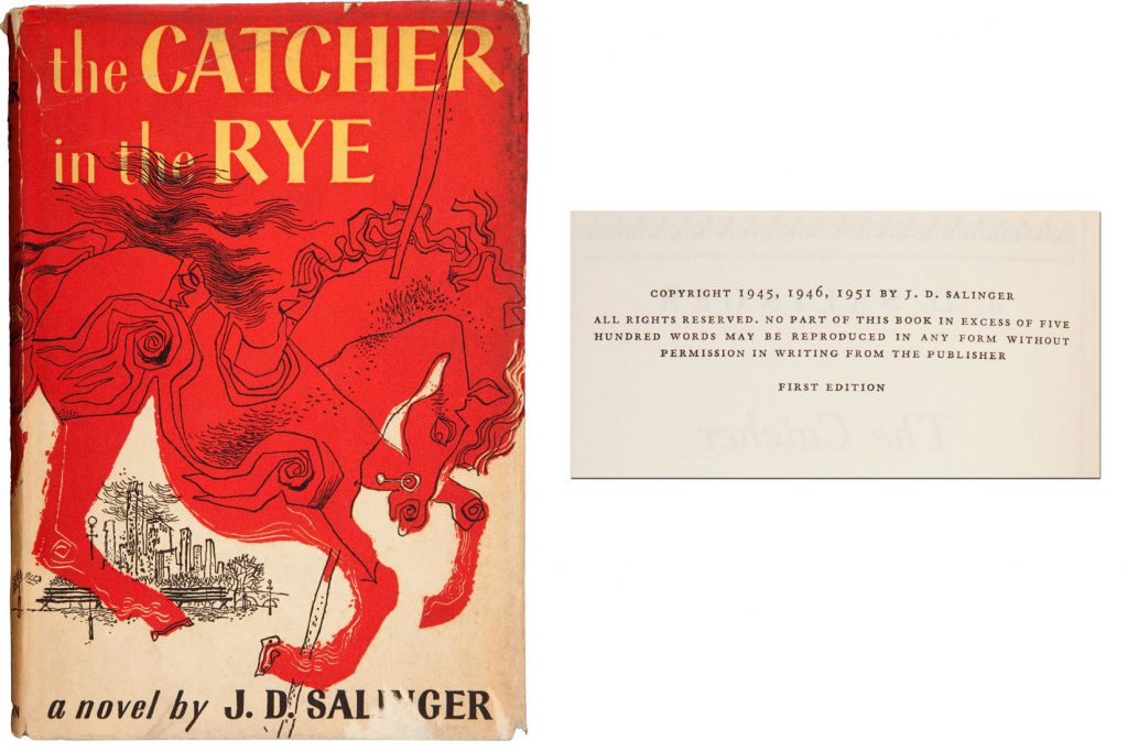 JD Salinger Catcher in the Rye 1st edition