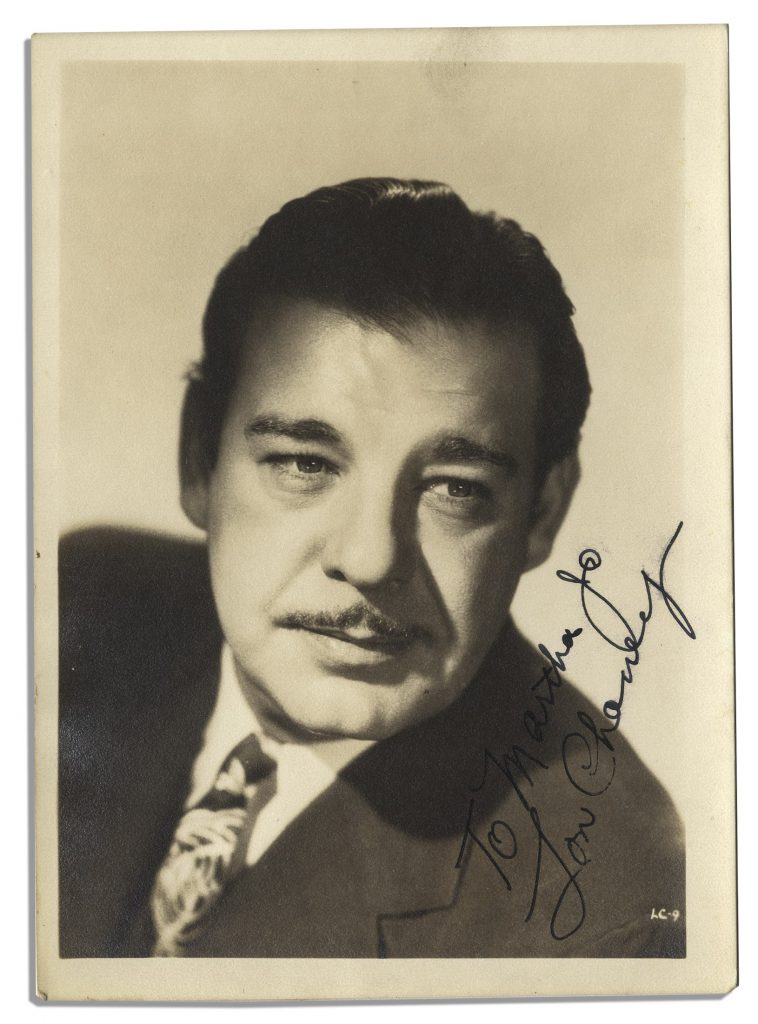 Lon Chaney autograph
