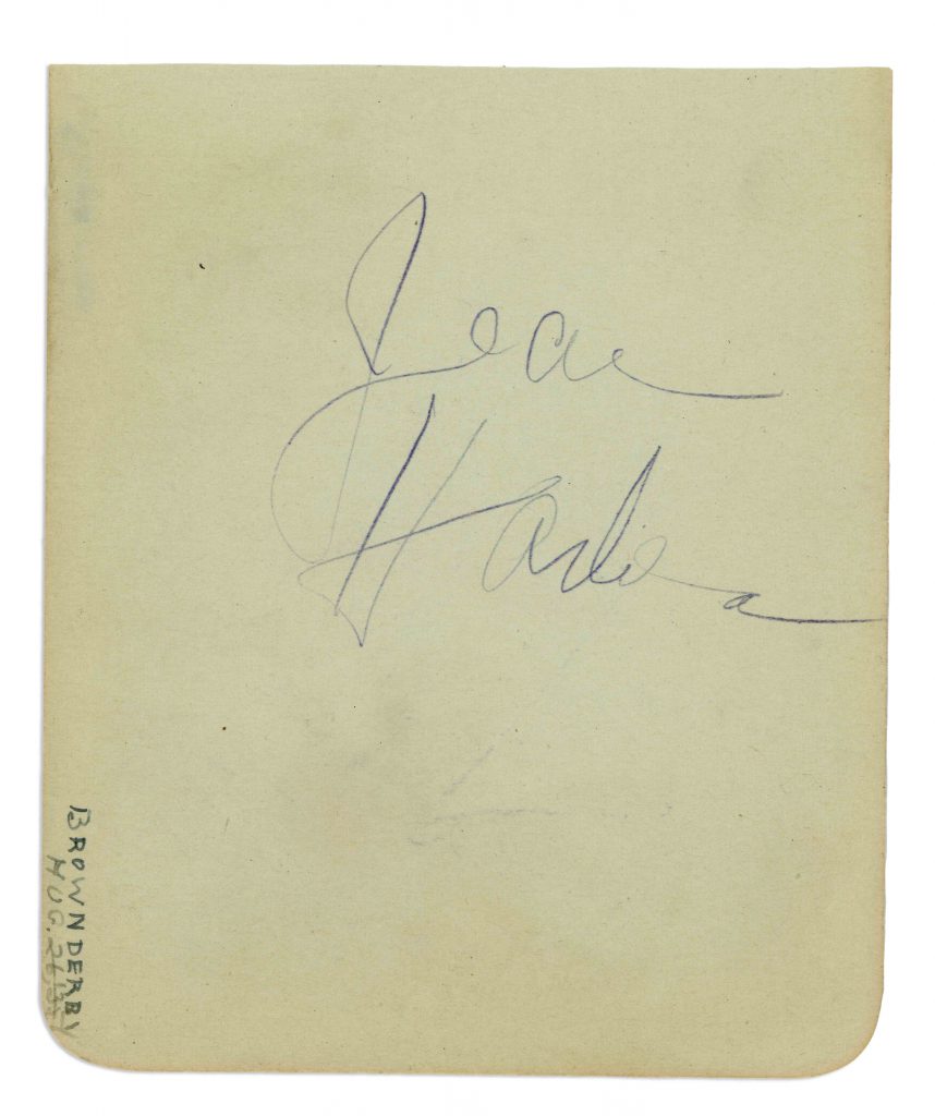 Rita Hayworth autograph