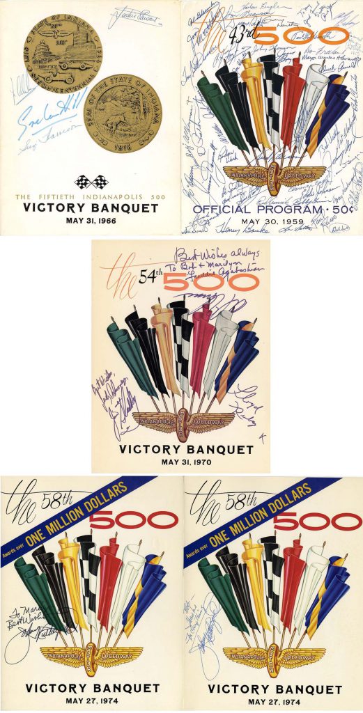 Indianapolis 500 program signed