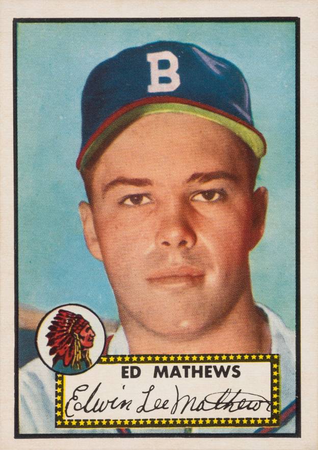 1952 Topps Ed Mathews #407 PSA 8