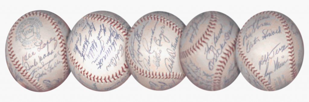 1960 New York Yankees signed baseball