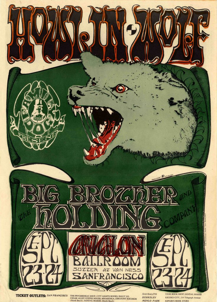 Howlin Wolf Avalon Concert Poster