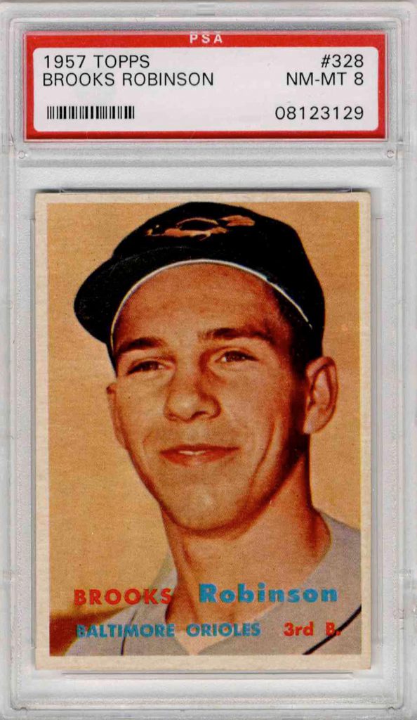 1957 Brooks Robinson #328 PSA 8