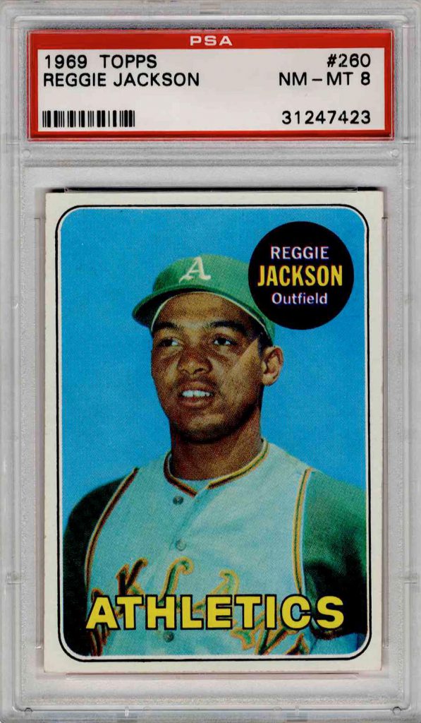 1969 Topps Reggie Jackson #260 PSA 8