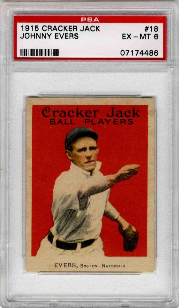 1915 Cracker Jack Johnny Evers #18 PSA 6