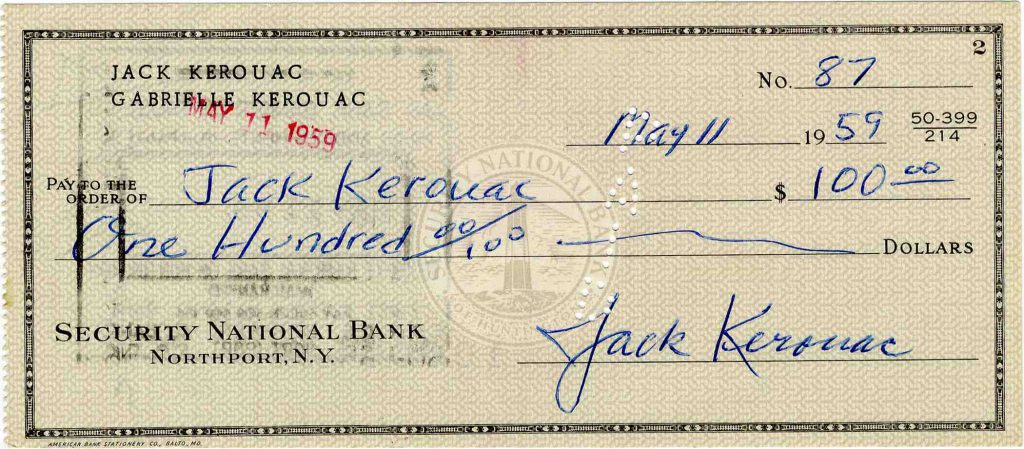 Jack Kerouac Autograph ﻿