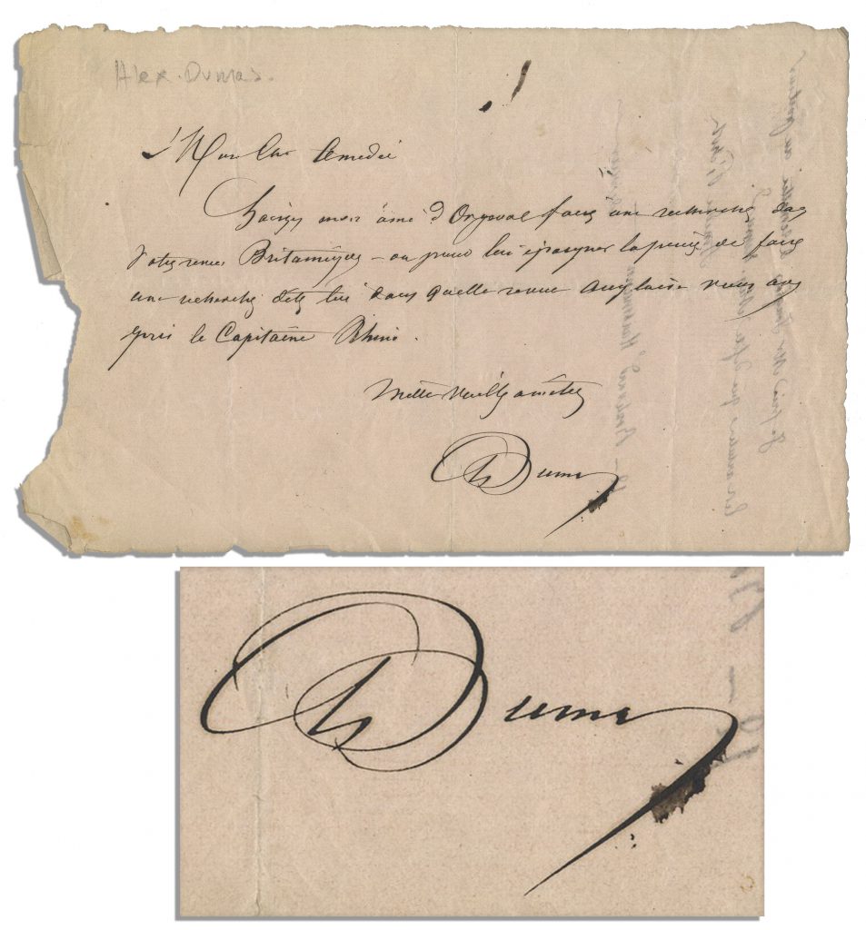 Victor Hugo autograph letter signed