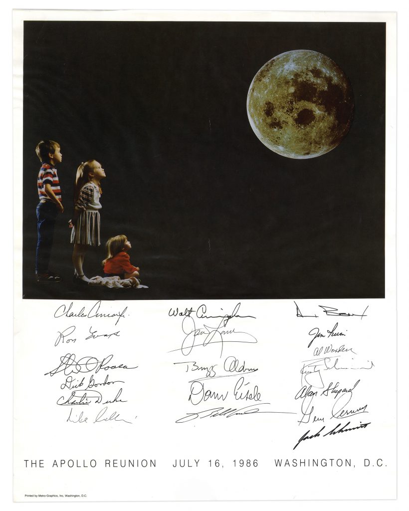 Lunar Landing Mission Profile Apollo moonwalker autographs